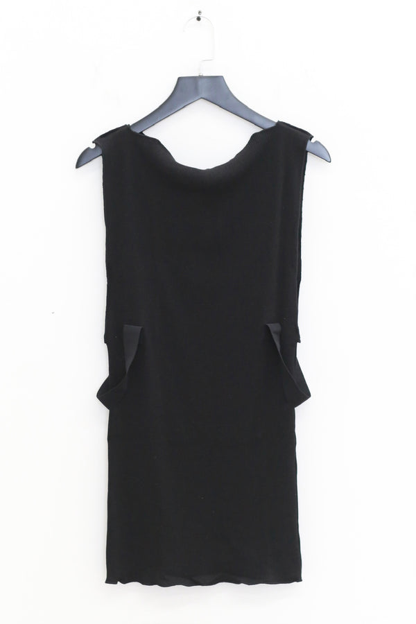 BASERANGE Fall/Winter 2025 LUD TOP Sleeveless T-shirt BAS-TTLT-RCR-AU25-Black